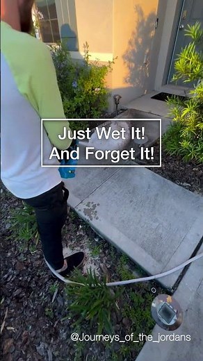 Wet And Forget Xtreme Reach Hose End Sidewalk Fence Cleaning Review with @journeys_of_the_jordans