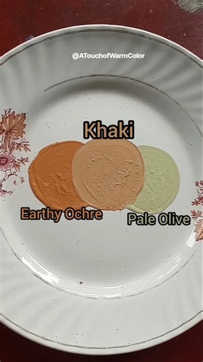 The Making of a Khaki Shade🥰✨ #art #colormixing #paintmixing #creativeart #satisfying #shorts