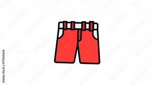 Animated short filled line icon on transparent background, ecommerce animation, 4k video motion graphic with alpha channel, use for web design, mobile apps, ui design Stock Video