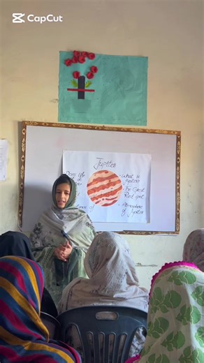 Exploring Jupiter: Momina's Enthusiastic Presentation