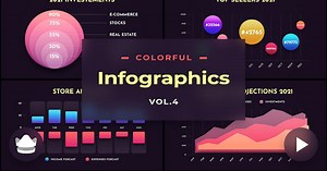 Colorful Infographics Vol.4 - After-Effects Template