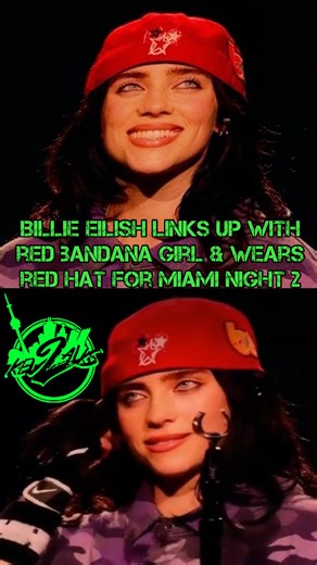 Kevin Kusensela | Not Billie with the matching Red On‼️Aniyah & #billieeilish had a moment last night at the show in Miami. And even tho Billie was helluva... | Instagram