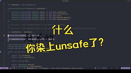 写c#一生一定要搞一点unsafe