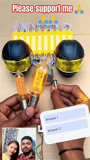 Metal Gear Motor Powering Filament Bulb + 10 LED Lights ⚡ Amazing DIY Generator #shorts #dcmotor