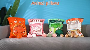 Watch Cute Plush Pillow Kawaii Room Decor Throw Pillow on Amazon Live
