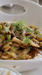 Fragrant, pan-seared spring vegetables meet creamy labneh hummus in this vibrant seasonal dish—beautifully cooked in our Williams Sonoma Signature Thermo-Clad™ Copper Pro Sauté Pan. Designed for advanced home cooks, this high-performance piece features a thick copper core for unrivaled heat conduction and perfect temperature control. Shop the collection here: https://bit.ly/3YFiUjK. Find the recipe for Pan-Seared Vegetables on Hummus here: https://bit.ly/44yDGW2. | Williams Sonoma