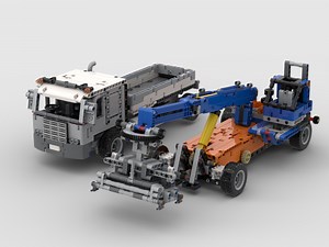 LEGO MOC-92590 Container Handler and Truck (Technic 2021)