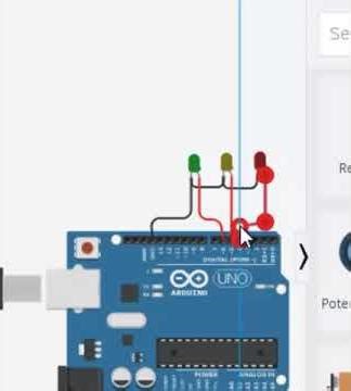 Traffic Light System using Arduino #education #iot #stemnova