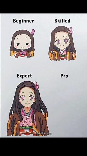 how to draw Nezuko Kamado 💖 (beginner to pro) #描いてみた #アニメ #鬼滅の刃 #竈門禰豆子 #イラスト #お絵描き #描き方