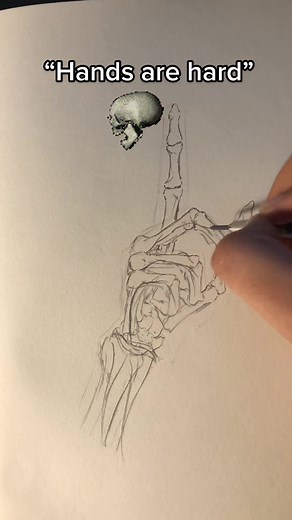 Artistic Skull Hands: Skeleton Hand Drawing