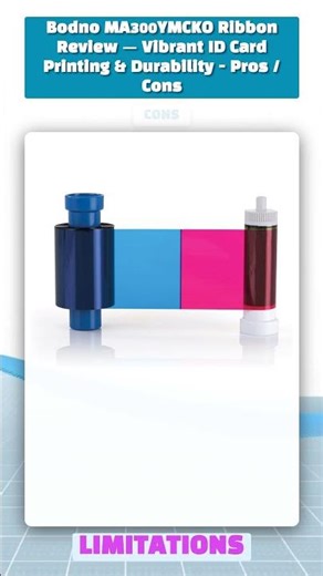 Bodno MA300YMCKO Ribbon Review — Vibrant ID Card Printing & Durability - Pros / Cons