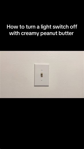 How to turn a light switch off with peanut butter #howto #tutorials | light switch