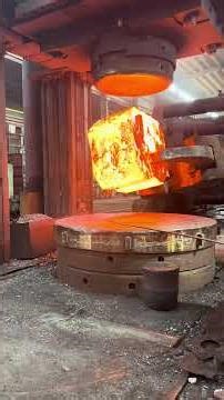 Inside the global forge hub factory Watch This Giant Steel Block Get Pierced Under 4000 Tons #forge