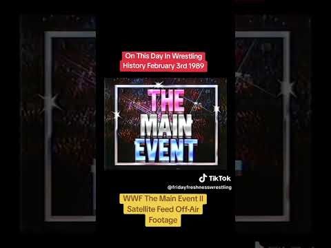 WWF main event 2 off air footage February 3rd 1989 Milwaukee Wisconsin