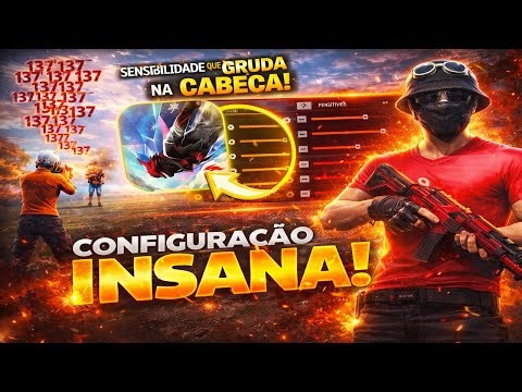 ATUALIZADA 2026! 🤯 A MELHOR SENSIBILIDADE para SUBIR CAPA na NOVA ATUALIZAÇÃO do FREE FIRE! 99% CAPA