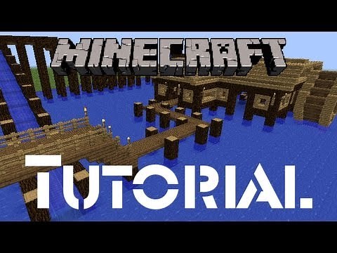 Minecraft Tutorial: How to Build a Log Flume Water Ride (Part 1 of 2)
