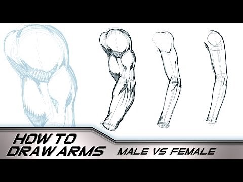 How to Draw Arms Male Vs Female