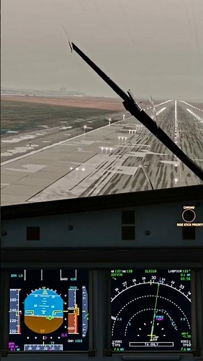 MAX Sideways A320 Landing at Budapest LHBP 🇭🇺 ToLiss X-Plane 12 #aviation