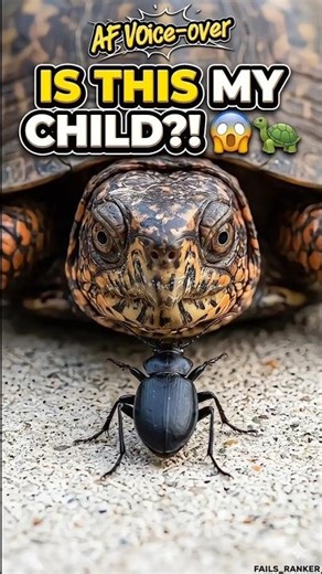 Turtle Sees Tiny Bug & Screams ‘IS THIS MY CHILD?!’ 😱🐢 (AF Voice-Over) #shorts #titmouse