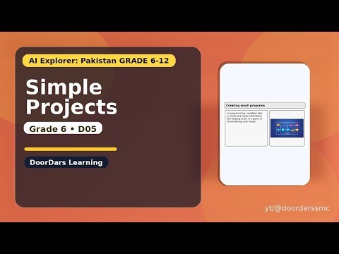 Simple Programming Projects | Grade 6 Computer Science (D05)