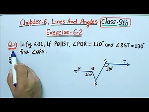 Ex 6.2 Q4 class 9 Maths Ncert | Class 9th Maths chapter 6 Lines and angles exercise 6.2 Question 4