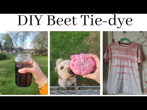 How to natural tie-dye with beets