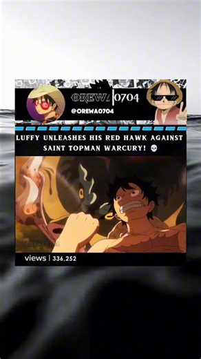 Luffy unleashes his Red hawk 🔥💀 #onepiece #luffy #birdtrend