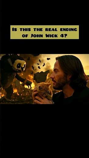 John Wick 4: the Cat, Labubu, and the Fire 🎬🍿