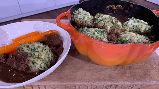 James Martin's beef stew and dumplings
