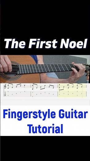 The First Noel | Fingerstyle Guitar Tutorial + TABS, Sheet Music