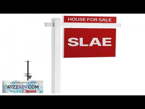 VEVOR Real Estate Sign Post 6 ft Tall PVC Realtor Yard Sign