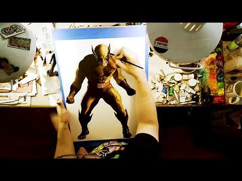 How Alex Ross Paints Wolverine