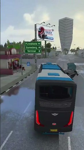 🚌 Real Bus Driving in Indonesia 🇮🇩 | BUSSID Short Gameplay #SimulatorGames---