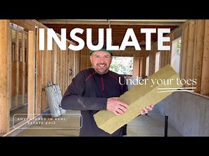 Installing Rockwool insulation under the slab in our basement