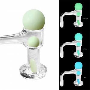 [Hot Item] Glass Smoking Water Pipe Accessories 20mm Flat Top Pearl Ball Three-Piece Set DAB Rig Quartz Banger