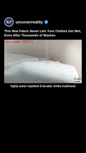 This New Material Technology Never Let Your Clothes Get Wet Even After 1000s Of Washes #tech #shorts