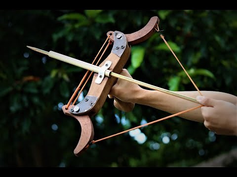 How to Make an Easy Rubber Powered Sling Bow at Home. |DIY||