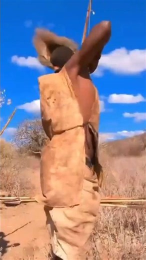 Brave African Hunters Take Down a Lion With Bow | Real Tribal Hunting Skills #shorts
