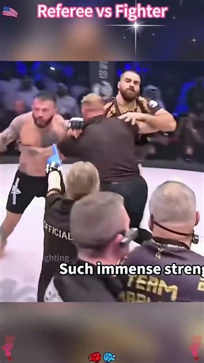 Referee vs Fighter#ufc #referee #fighter #usa #mma