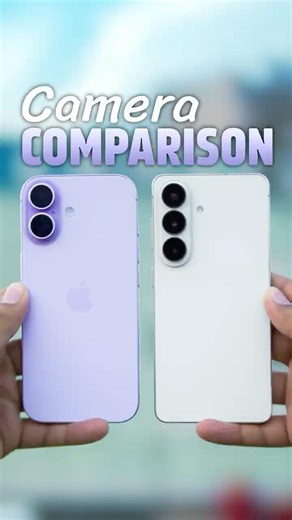 iPhone 17 vs Samsung Galaxy S26 Camera Comparison! #shorts #samsung #apple
