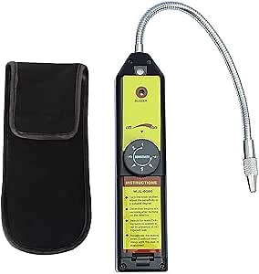 LotFancy Freon Leak Detector for Halogen Gas Leakage, Refrigerant HVAC Leak Detector for CFCs HCFCs HFCs R134a R1234yf R410a R22 R11 Tester, High Accuracy, with Indicator Light