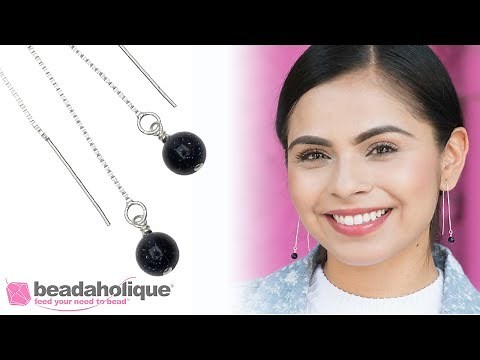 Quick & Easy DIY Jewelry: Ear Threader Earrings with Gemstone Beads