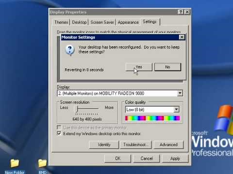 Set up a dual monitor desktop - windows