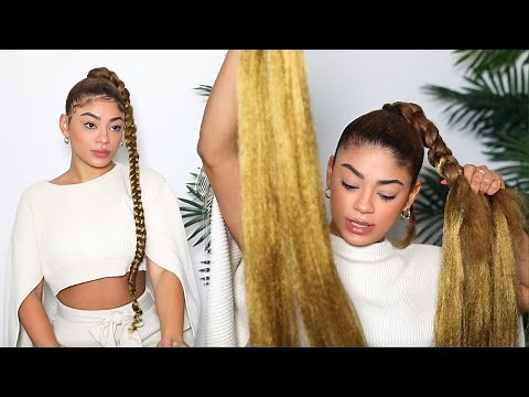 HOW TO: Long Braid Pony! (feed in method) | jasmeannnn