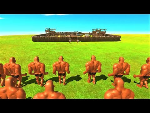 ATTACK THE ANCIENT HUMANS FORT ARBS Animal revolt battle simulator defend the fort