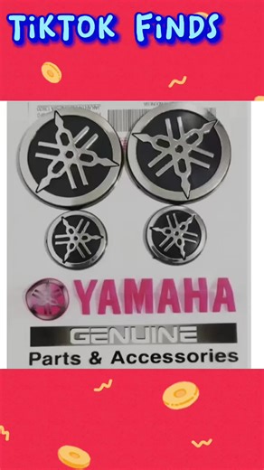 New Yamaha Motorcycle Logo Emblem 4pcs-1set w/Sticker Only ₱40.00!