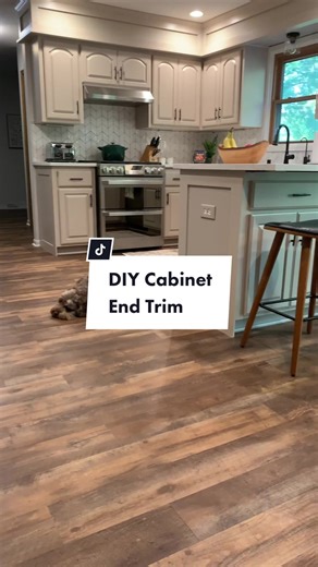 DIY Kitchen Cabinet Makeover: End Trim Detailing Guide