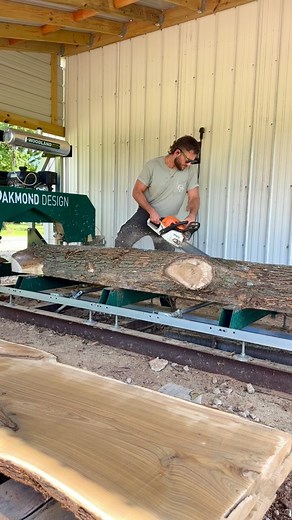 5.9K views · 87 reactions | Another condemned tree reclaimed, processed and drying! ♻️ | Oakmond Design | Facebook