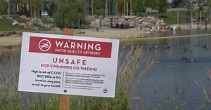 E. coli levels at Esther Simplot Park 1, Quinn's Pond beach above state levels