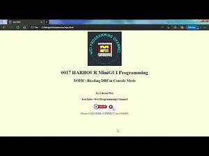 017 HMG Progamming - Reading DBF in a Console Mode